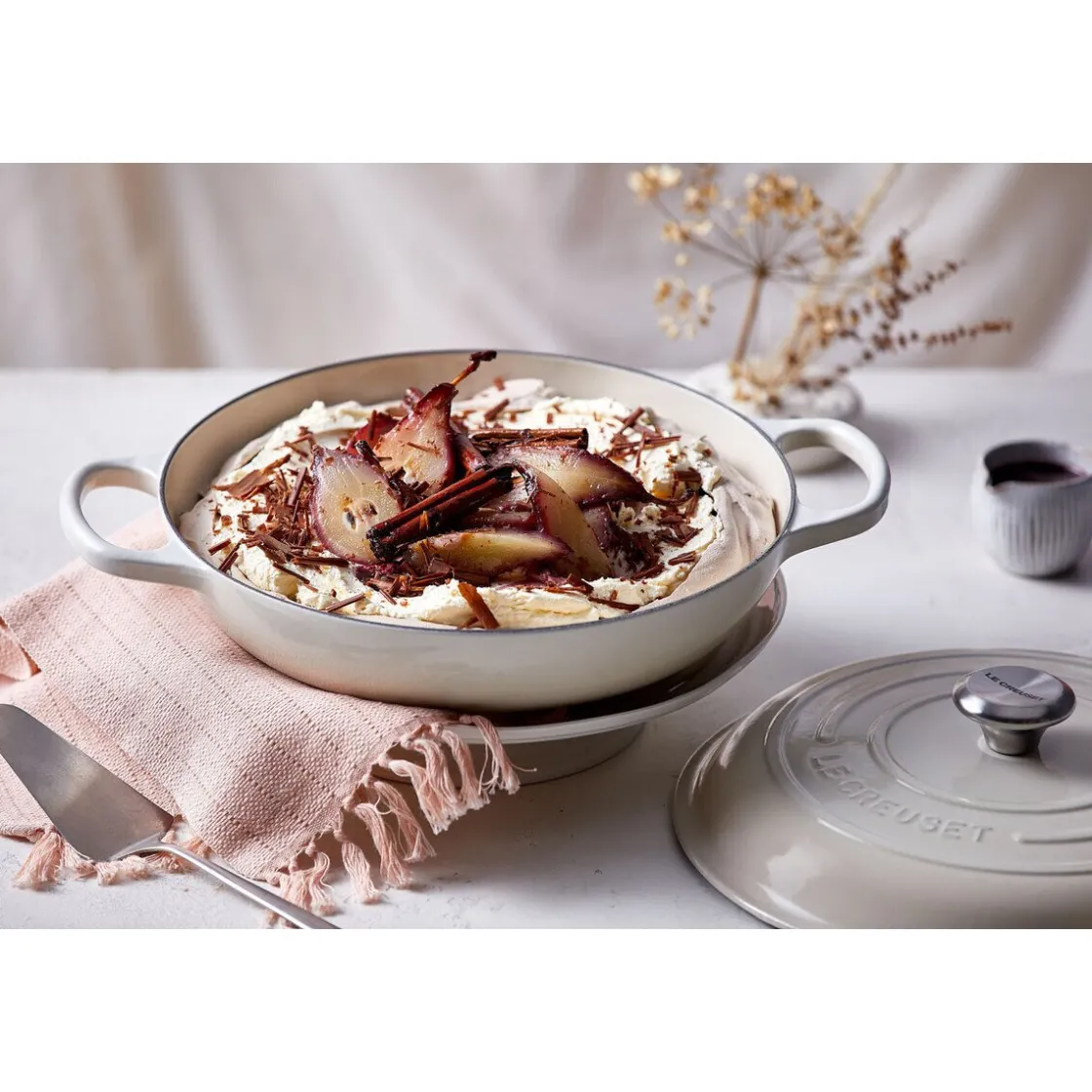 Le Creuset Gourmet-Profitopf mit Deckel 30 cm Signature Meringue