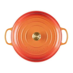 Le Creuset Gourmet-Profitopf mit Deckel 30 cm Signature Limited Edition Flamme Dorée