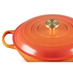Le Creuset Gourmet-Profitopf mit Deckel 30 cm Signature Limited Edition Flamme Dorée