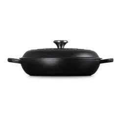 Le Creuset Gourmet-Profitopf mit Deckel 30 cm Signature schwarz