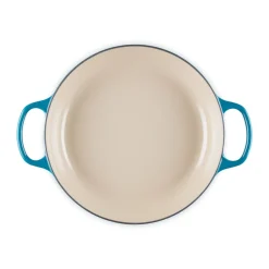 Spanischer Sommerurlaub<Le Creuset Gourmet-Profitopf mit Deckel 30 cm Signature Deep Teal