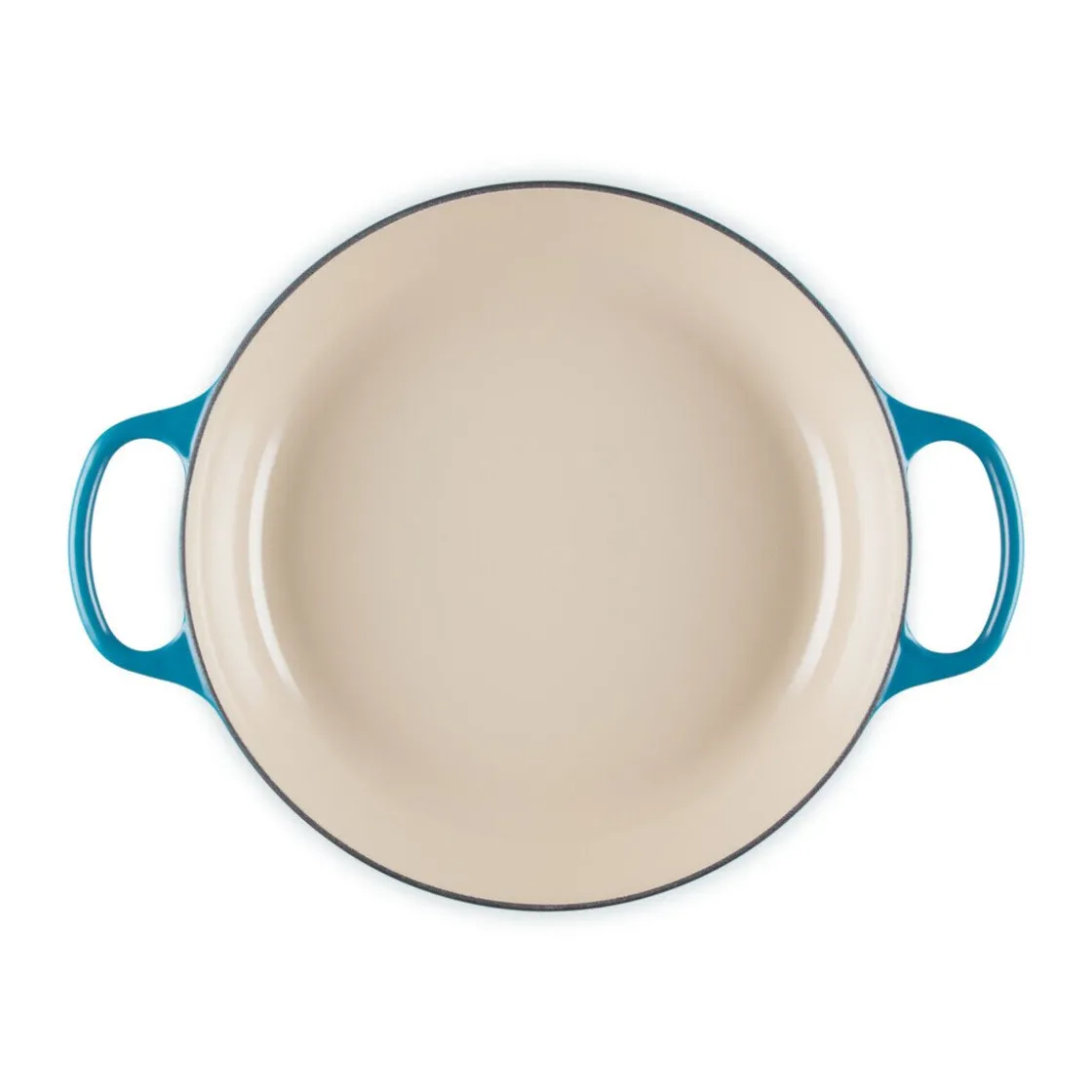 Spanischer Sommerurlaub<Le Creuset Gourmet-Profitopf mit Deckel 30 cm Signature Deep Teal