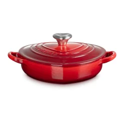 Bräter<Le Creuset Gourmet-Profitopf Herz mit Deckel 20 cm Heart Collection Kirschrot