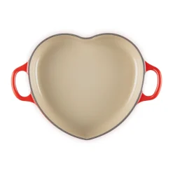 Bräter<Le Creuset Gourmet-Profitopf Herz mit Deckel 20 cm Heart Collection Kirschrot