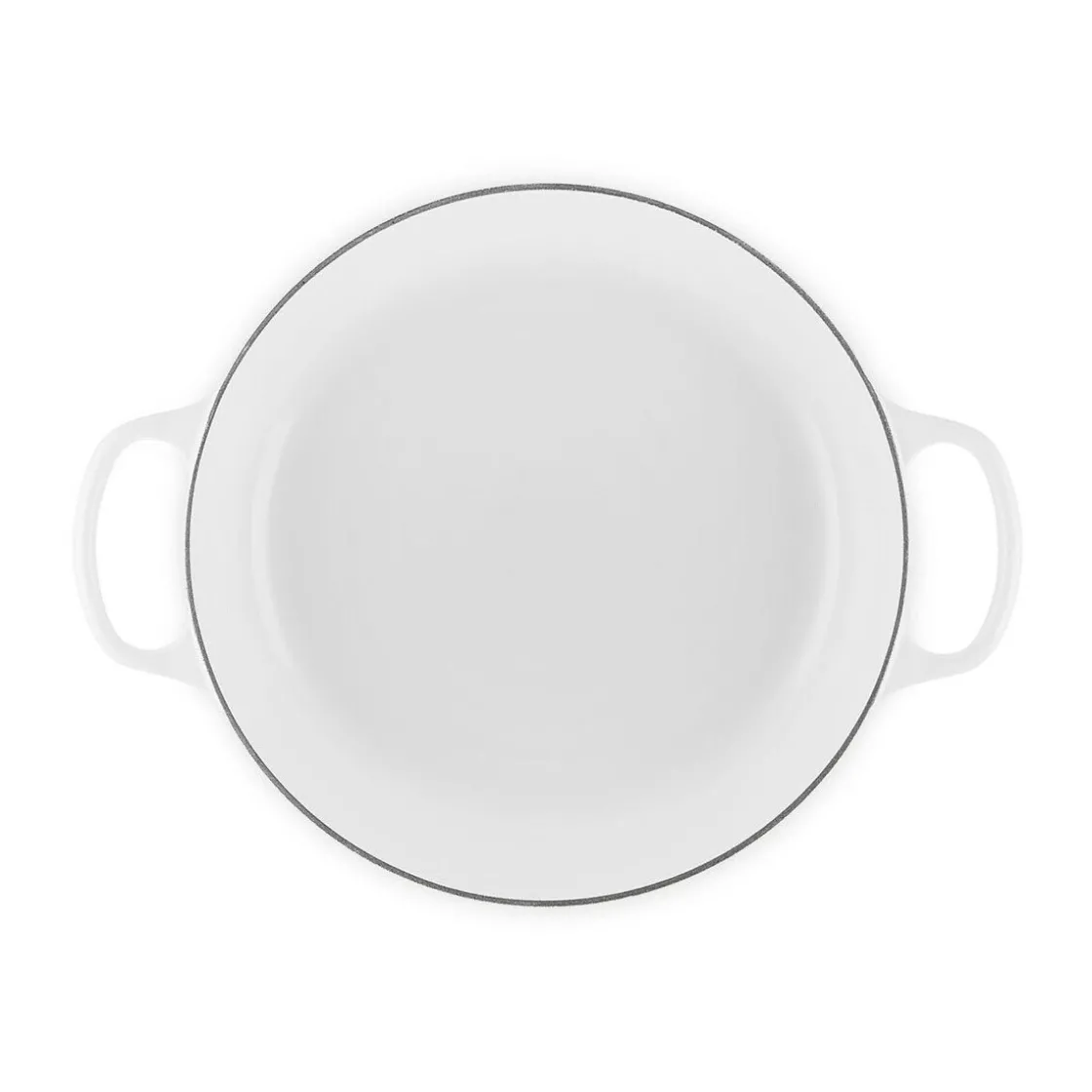 Bräter|20 Jahre Tischwelt<Le Creuset Gourmet-Profitopf mit Deckel 30 cm Signature White
