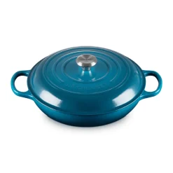 Le Creuset Gourmet-Profitopf mit Deckel 30 cm Signature Deep Teal