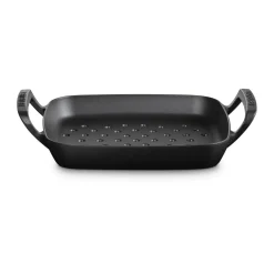 Le Creuset Grillkorb 39x31 cm BBQ Outdoor Schwarz