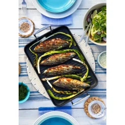 Le Creuset Grillplatte Rillen 35 x 25 cm Aluminium antihaft