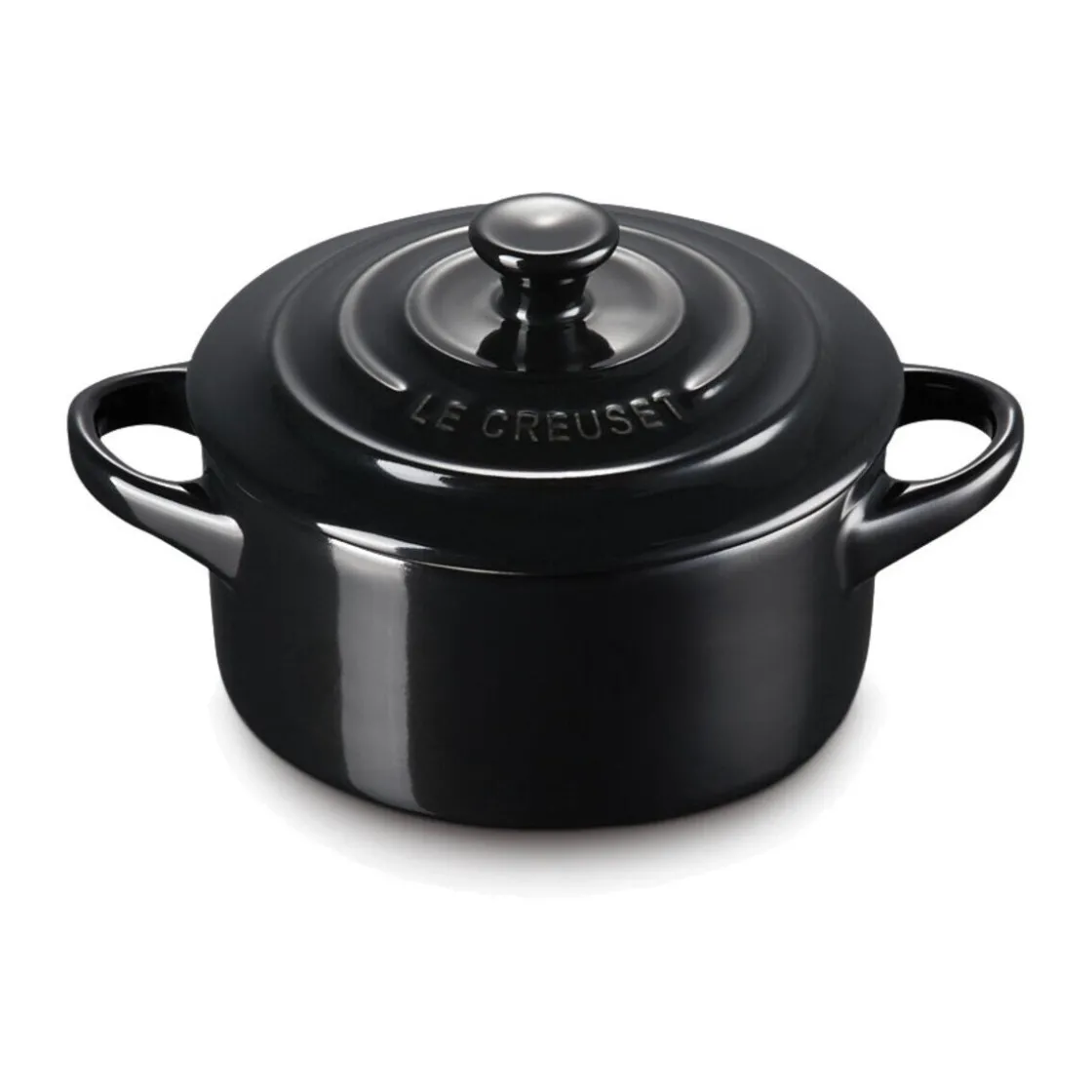 Bestseller<Le Creuset Mini Cocotte 10 cm schwarz