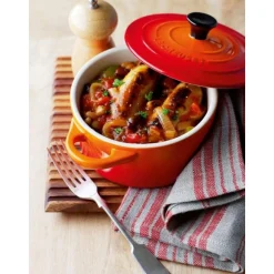 Le Creuset Mini Cocotte 4er Set ofenrot