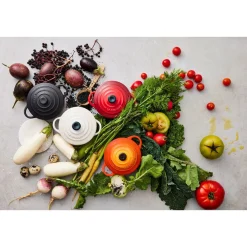 Le Creuset Mini Cocotte 4er-Set Kirschrot