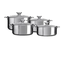 Le Creuset Topf-Set 4-tlg. edelstahl