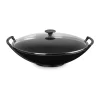 Kochwelt Entdecken|Pfannen<Le Creuset Wok mit Glasdeckel 36 cm Schwarz