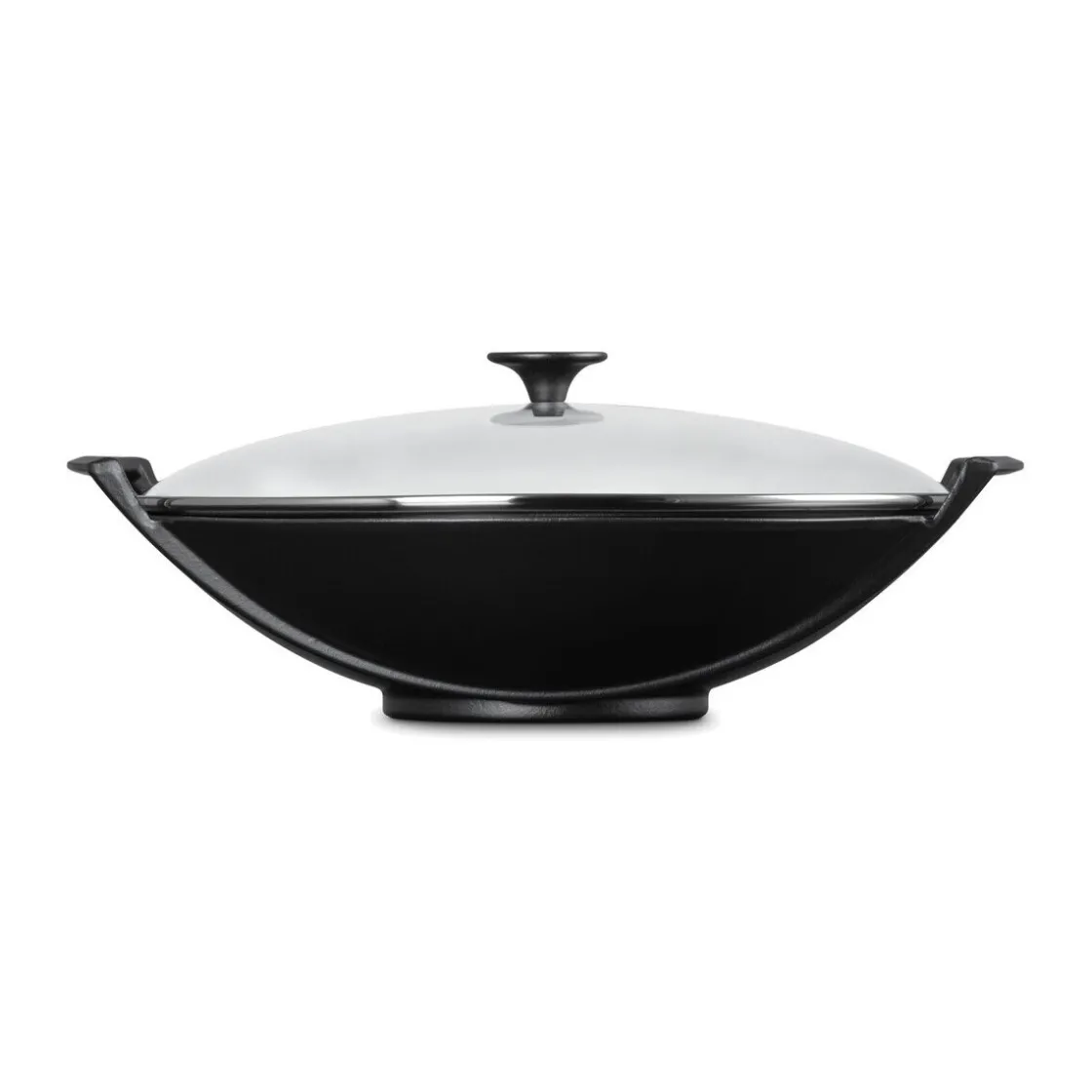 Kochwelt Entdecken|Pfannen<Le Creuset Wok mit Glasdeckel 36 cm Schwarz
