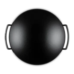 Kochwelt Entdecken|Pfannen<Le Creuset Wok mit Glasdeckel 36 cm Schwarz