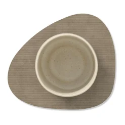 Untersetzer<LINDDNA Glasuntersetzer 11x13 cm Curve Corduroy nomad grey
