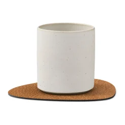 Untersetzer<LINDDNA Glasuntersetzer 11x13 cm Curve Hippo nature