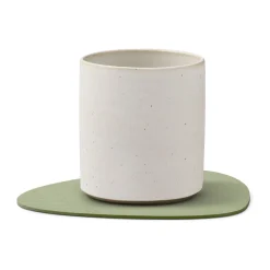 Untersetzer<LINDDNA Glasuntersetzer 11x13 cm Curve Corduroy olive green