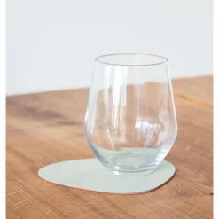 LINDDNA Glasuntersetzer 11x13 cm Curve Nupo olive green