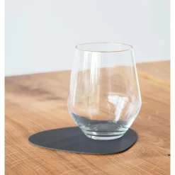 LINDDNA Glasuntersetzer 11x13 cm Curve Nupo anthracite