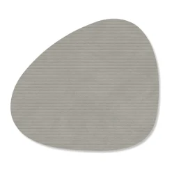 Untersetzer<LINDDNA Glasuntersetzer 11x13 cm Curve Corduroy light grey