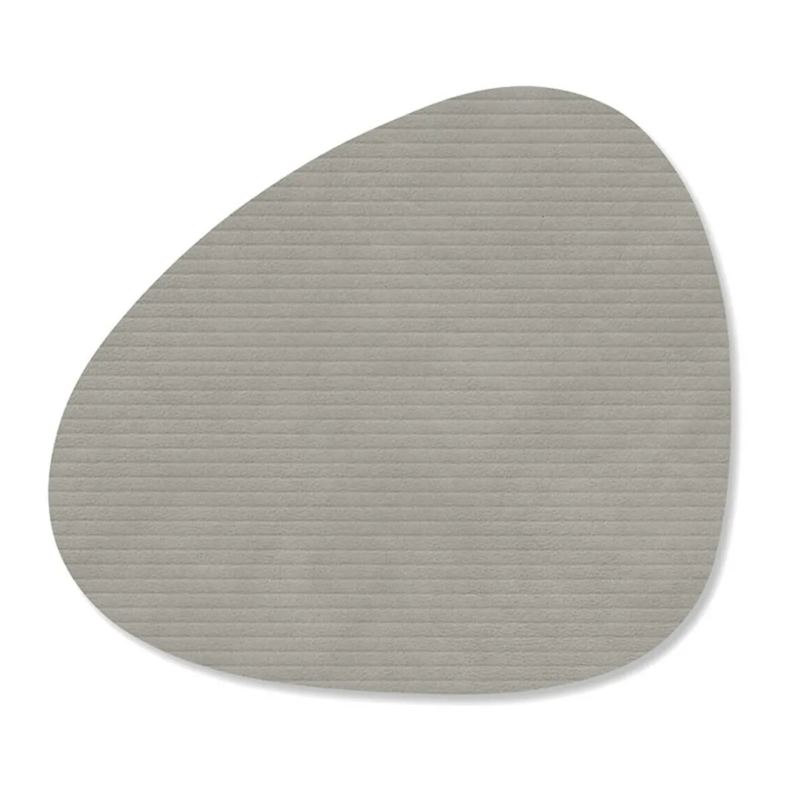 Untersetzer<LINDDNA Glasuntersetzer 11x13 cm Curve Corduroy light grey