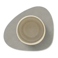 Untersetzer<LINDDNA Glasuntersetzer 11x13 cm Curve Corduroy light grey