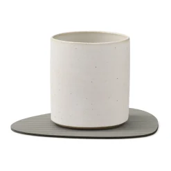 Untersetzer<LINDDNA Glasuntersetzer 11x13 cm Curve Corduroy light grey