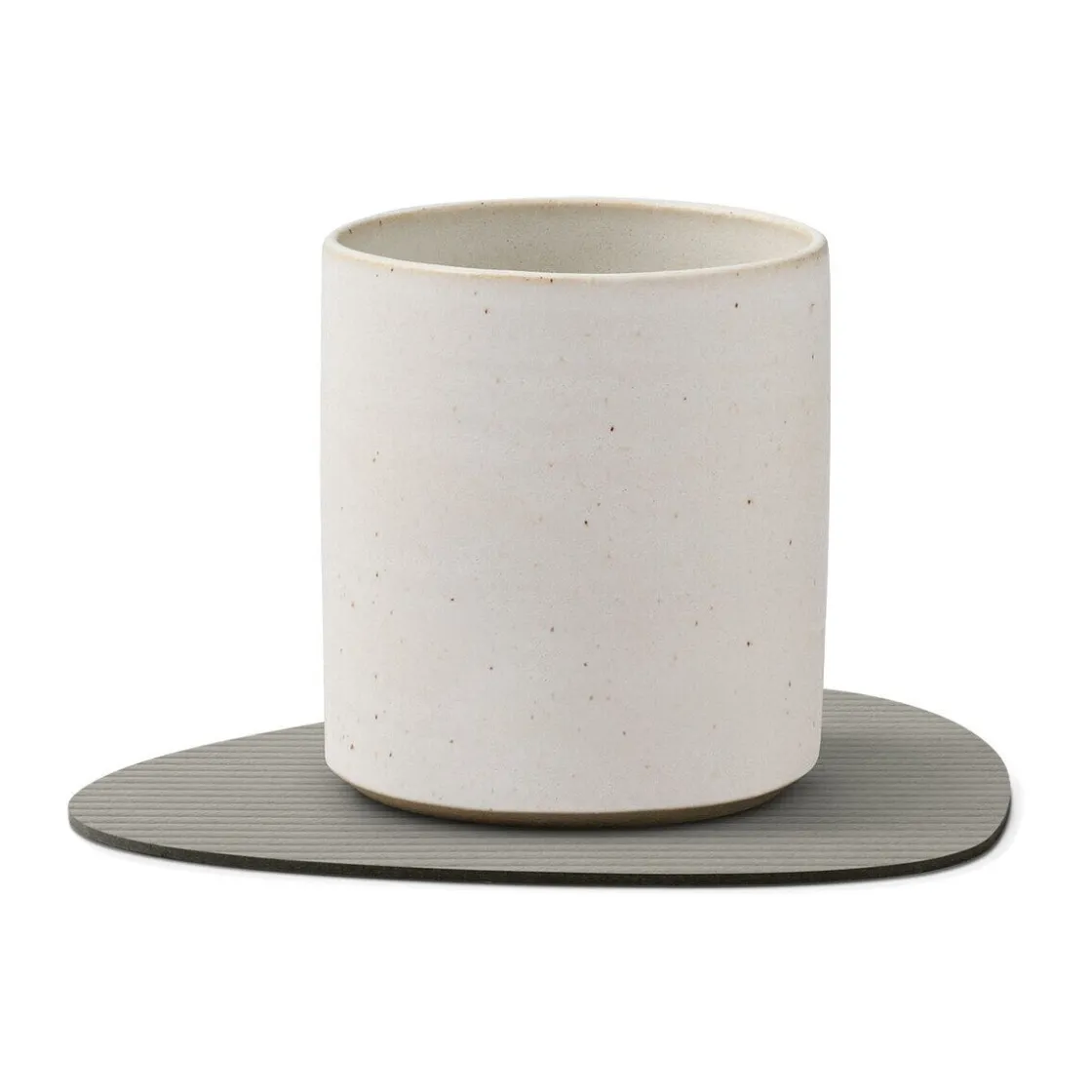 Untersetzer<LINDDNA Glasuntersetzer 11x13 cm Curve Corduroy light grey