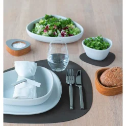 Tischwäsche<LINDDNA Tischset L 37x44 cm Curve Nupo caviar