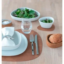 Tischwäsche<LINDDNA Tischset L 37x44 cm Curve Nupo nature