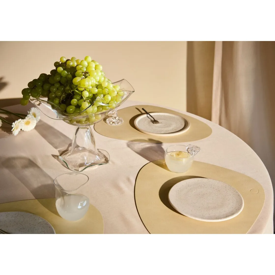 Tischwäsche<LINDDNA Tischset L 37x44 cm Curve Nupo lemon sorbet