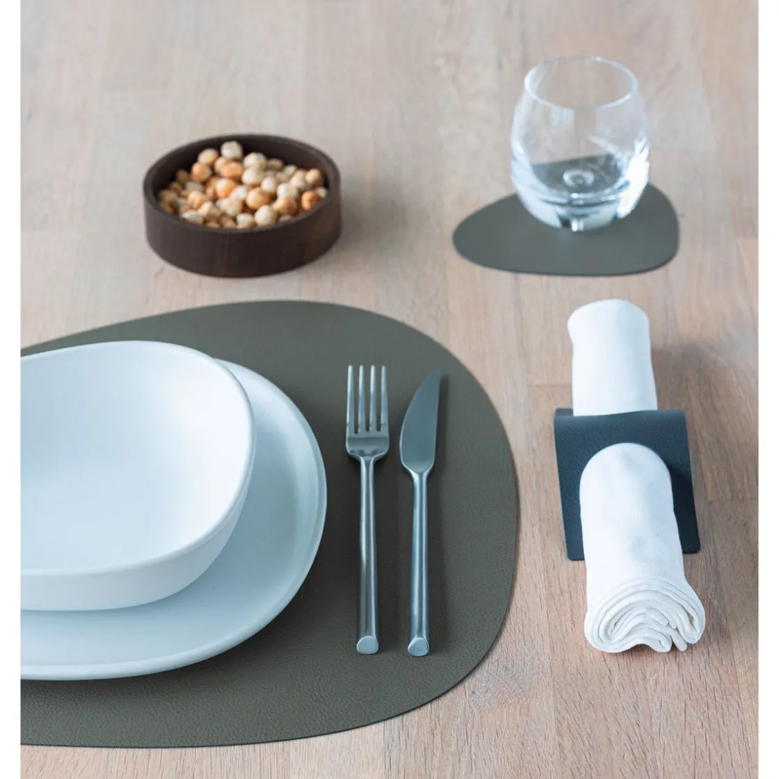 LINDDNA Tischset L 37x44 cm Curve Serene moss