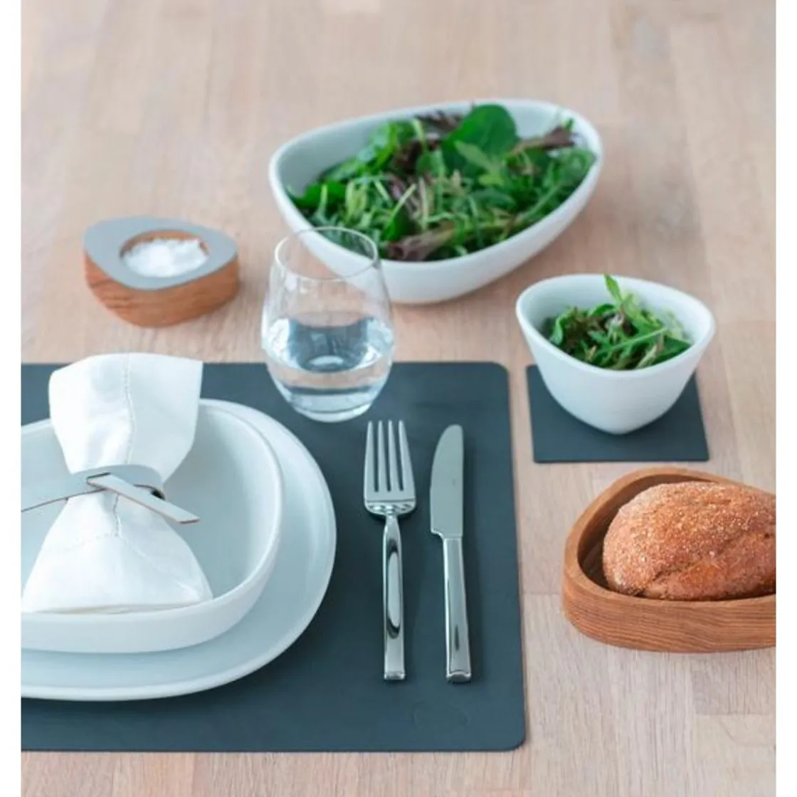 LINDDNA Tischset L 35x45 cm Square Nupo anthracite