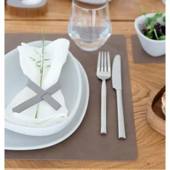 LINDDNA Tischset L 35x45 cm Square Nupo brown