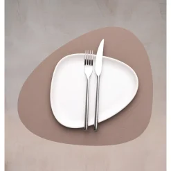 Tischwäsche<LINDDNA Tischset M 31x35 cm Curve Nupo clay brown