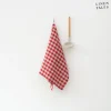 Linen Tales Leinen-Geschirrtuch 45x65 cm Red Gingham
