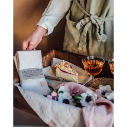 Lovely Linen Servietten 45x45 cm Lovely Vanille