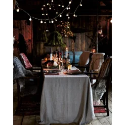 Lovely Linen Tischdecke 100x100 cm Lovely Natural Beige