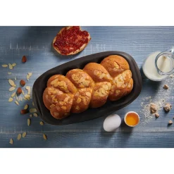 Kochwelt Entdecken|Backformen<Lurch Hefezopf-Form 29x15x7 cm FlexiForm braun