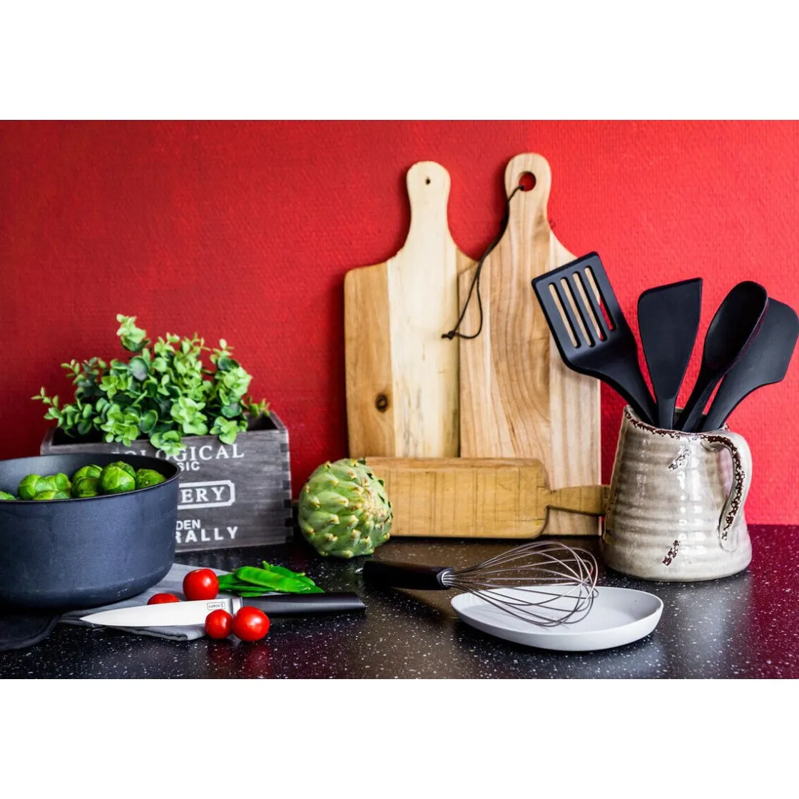 Messer & Co. Entdecken|Kochbesteck<Lurch Kochlöffelablage 2er Set Silikon light / iron-grey