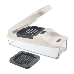 Messer & Co. Entdecken<Lurch Würfel-/Stifteschneider 3-tlg. steingrau/weiß