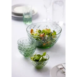 Lyngby Glas Salatschüssel 24 cm Sorrento grün