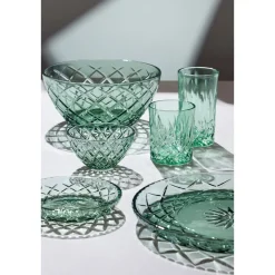 Lyngby Glas Salatschüssel 24 cm Sorrento grün