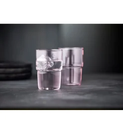 Wassergläsersets<Lyngby Glas Trinkglas 2er-Set Torino pink