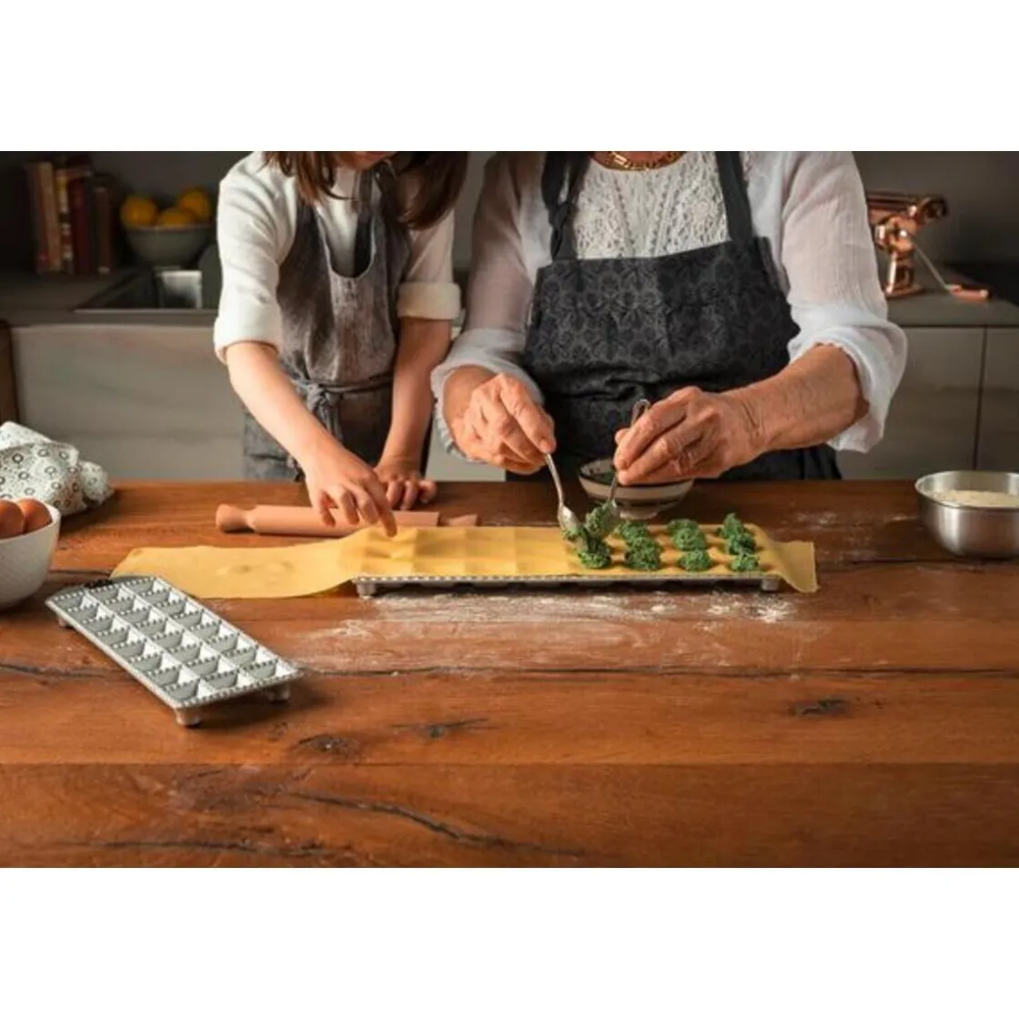 Marcato Ravioli Form rund für 12 Stück Durchmesser 55 mm