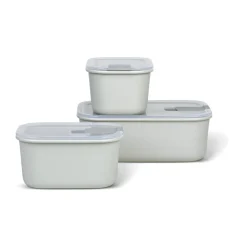 Meal Prep|Brotdosen<Mepal Frischhaltedose 3-tlg. EasyClip Nordic White