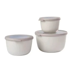 Salat Zubehör<Mepal Starter Set Cirqula hoch Multibowl 3tlg. nordic white