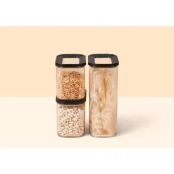 Mepal Vorratsdose Starter-Set 3-tlg. Modula Schwarz