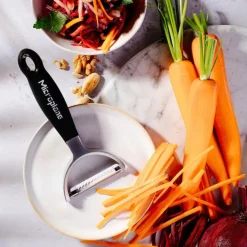 Messer & Co. Entdecken|Kochwelt Entdecken<Microplane Profi Y Schäler Julienne Speciality schwarz